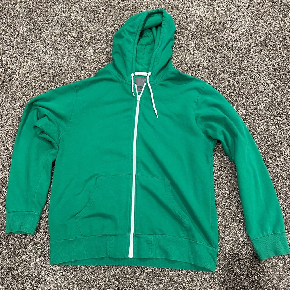 Old Navy Kelly Green Lightweight zip up Hoodie